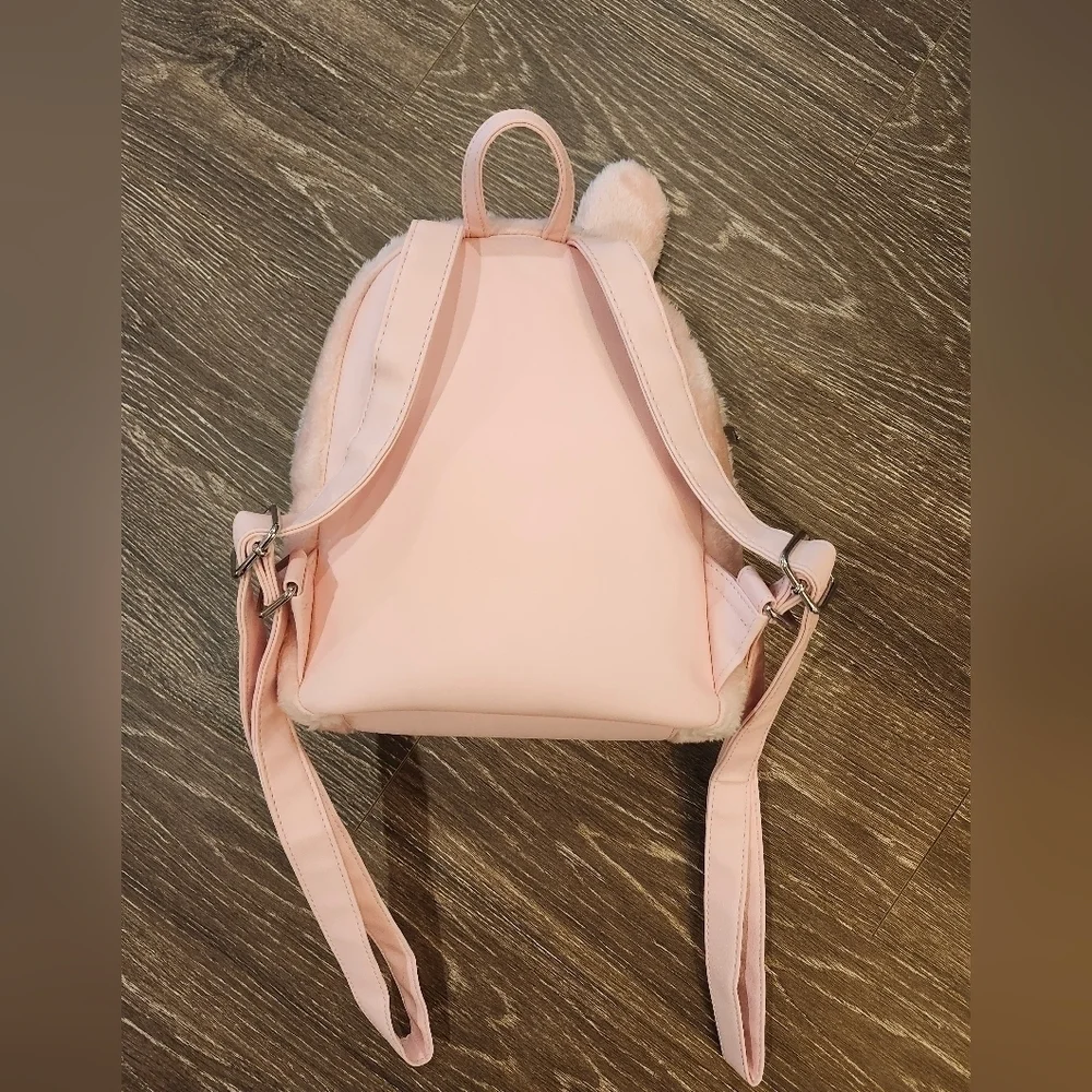 My Melody Lounge Fly Furry Backpack Light Pink New without tags